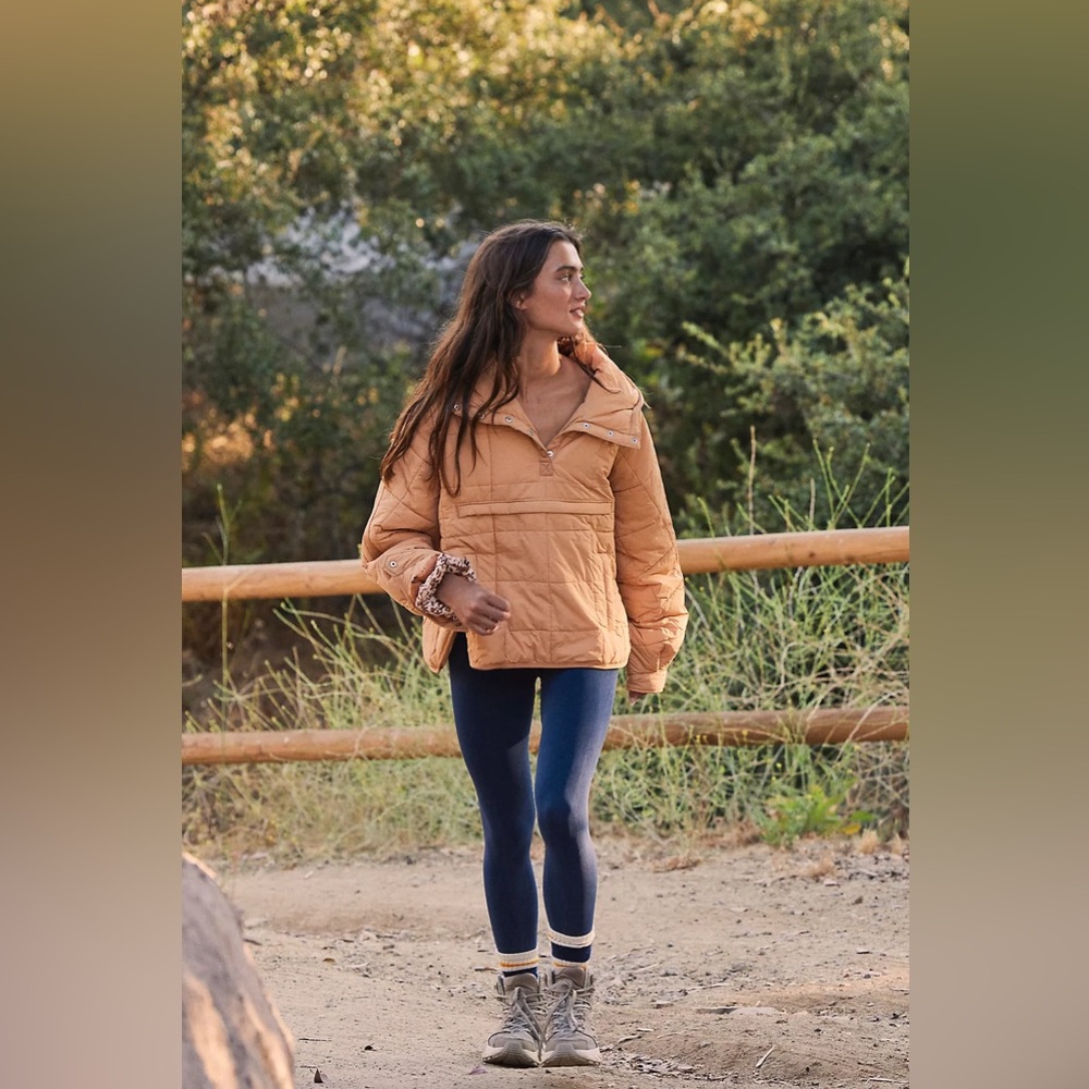 Fp Movement Pippa Packable Pullover Camel Tan Sna… - image 3